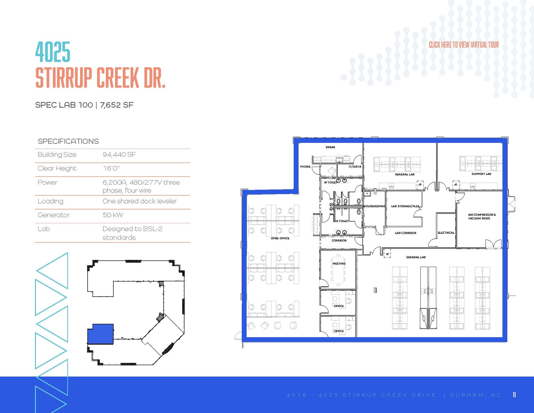 4016-4025 Stirrup Creek Dr, Durham, NC à louer Plan d’étage– Image 1 sur 1