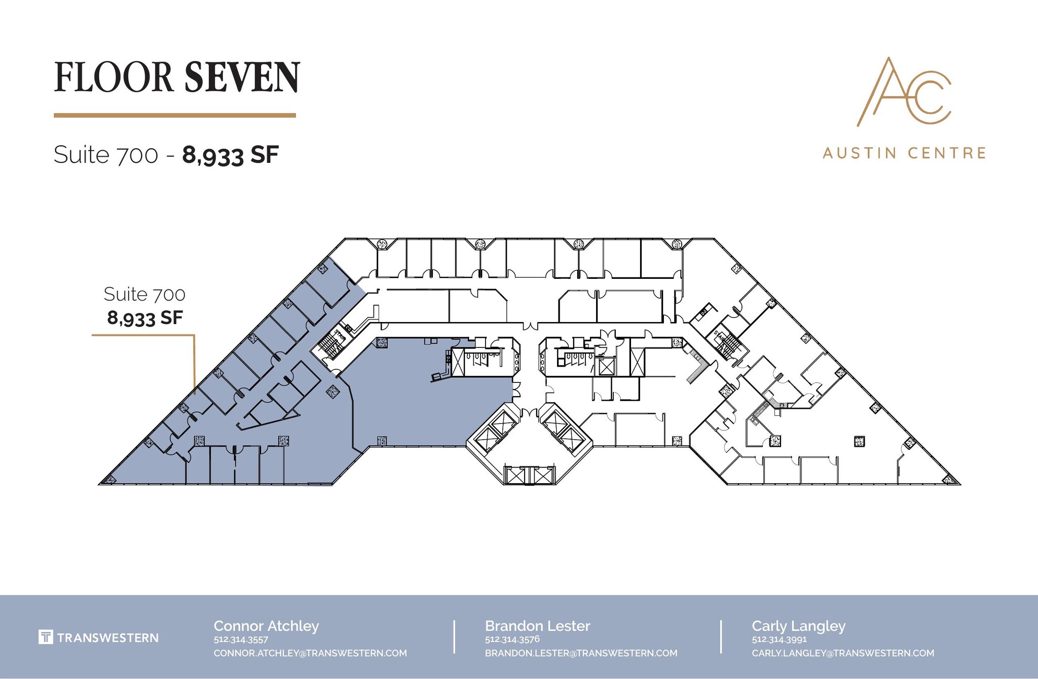 701 Brazos St, Austin, TX à louer Plan d’étage– Image 1 sur 1