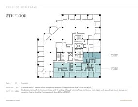 200 S Los Robles Ave, Pasadena, CA à louer Plan d’étage– Image 1 sur 1
