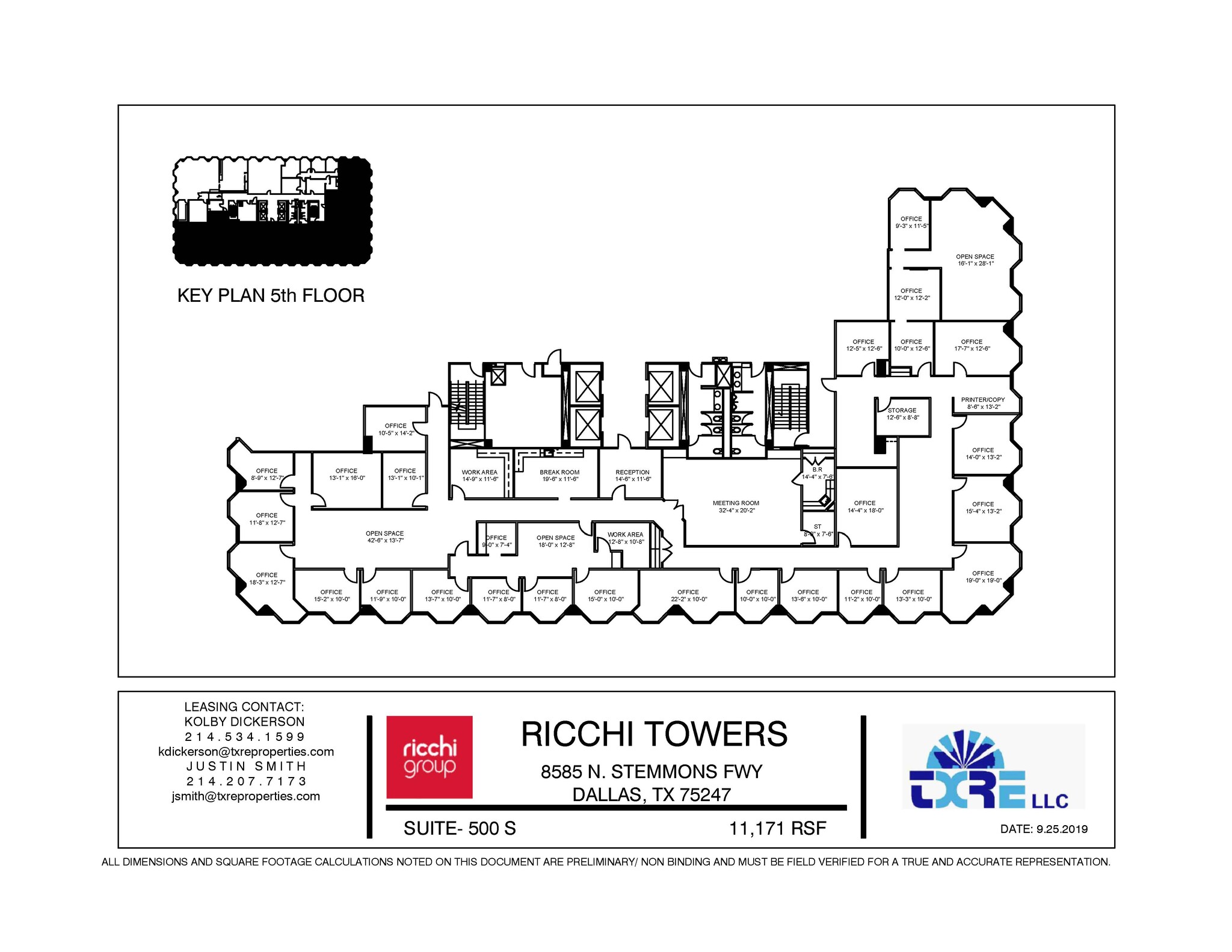 8585 N Stemmons Fwy, Dallas, TX à louer Plan d’étage– Image 1 sur 1