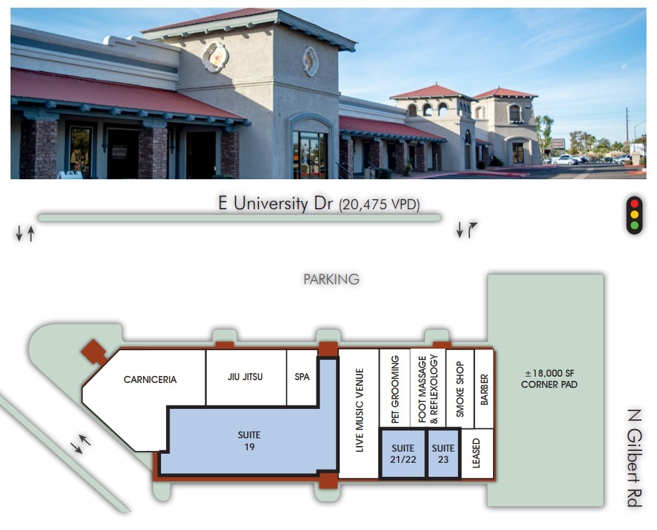 1933 E University Dr, Mesa, AZ à louer Plan de site– Image 1 sur 1
