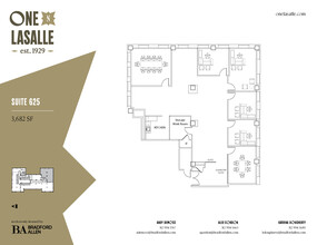 1 N La Salle St, Chicago, IL à louer Plan d’étage– Image 1 sur 3