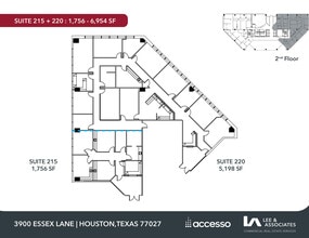 3900 Essex Ln, Houston, TX à louer Plan d’étage– Image 2 sur 2