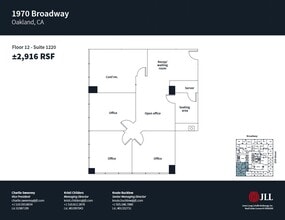 1970 Broadway, Oakland, CA à louer Plan d’étage– Image 1 sur 1