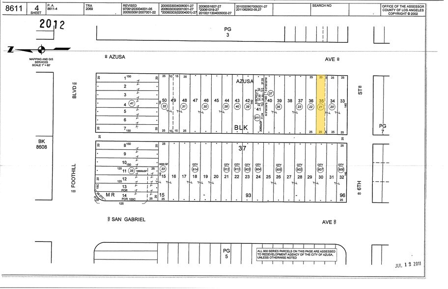 605 Azusa, Azusa, CA à vendre - Plan cadastral – Image 2 sur 21
