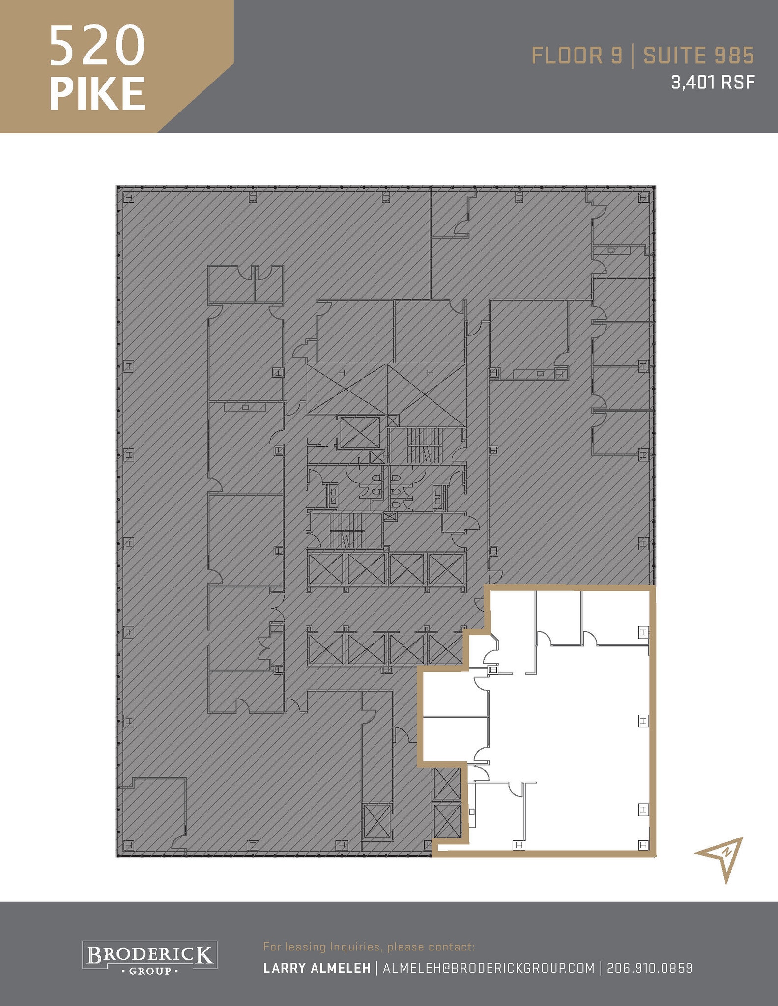 520 Pike St, Seattle, WA à louer Plan d’étage– Image 1 sur 1