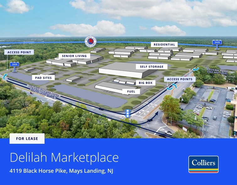 4119 Black Horse Pike, Mays Landing, NJ à louer - Photo de l’immeuble – Image 2 sur 2