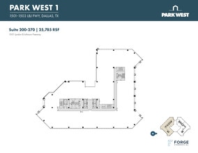 1501-1507 Lyndon B Johnson Fwy, Dallas, TX à louer Plan d’étage– Image 1 sur 1