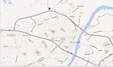 700 Fountain Lakes Blvd, Saint Charles, MO - Vue aérienne vue de carte