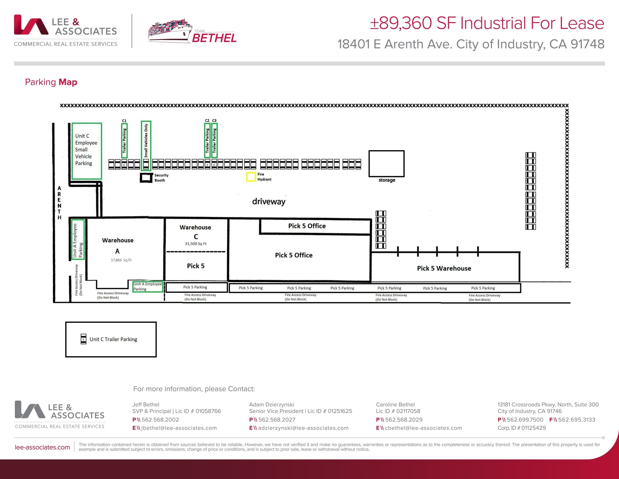 18401 E Arenth Ave, City Of Industry, CA à louer Plan de site– Image 1 sur 2