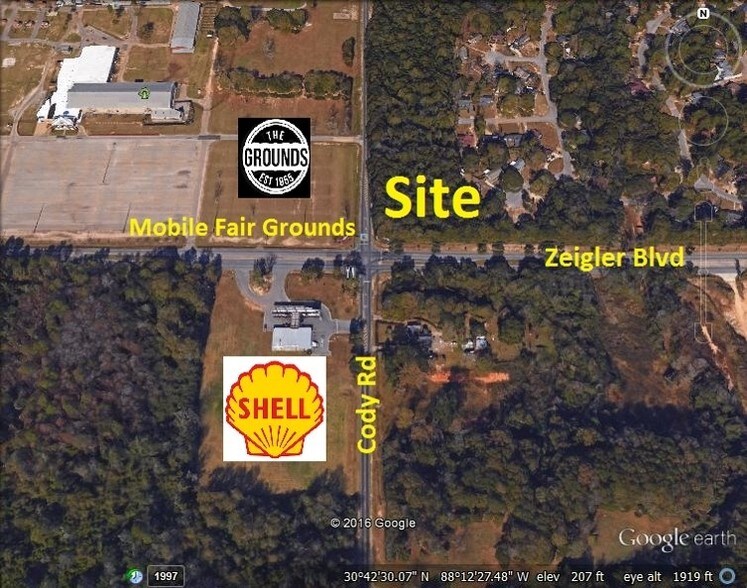 Intersection Of Cody And Zeigler, Mobile, AL à vendre - Photo de l’immeuble – Image 1 sur 1