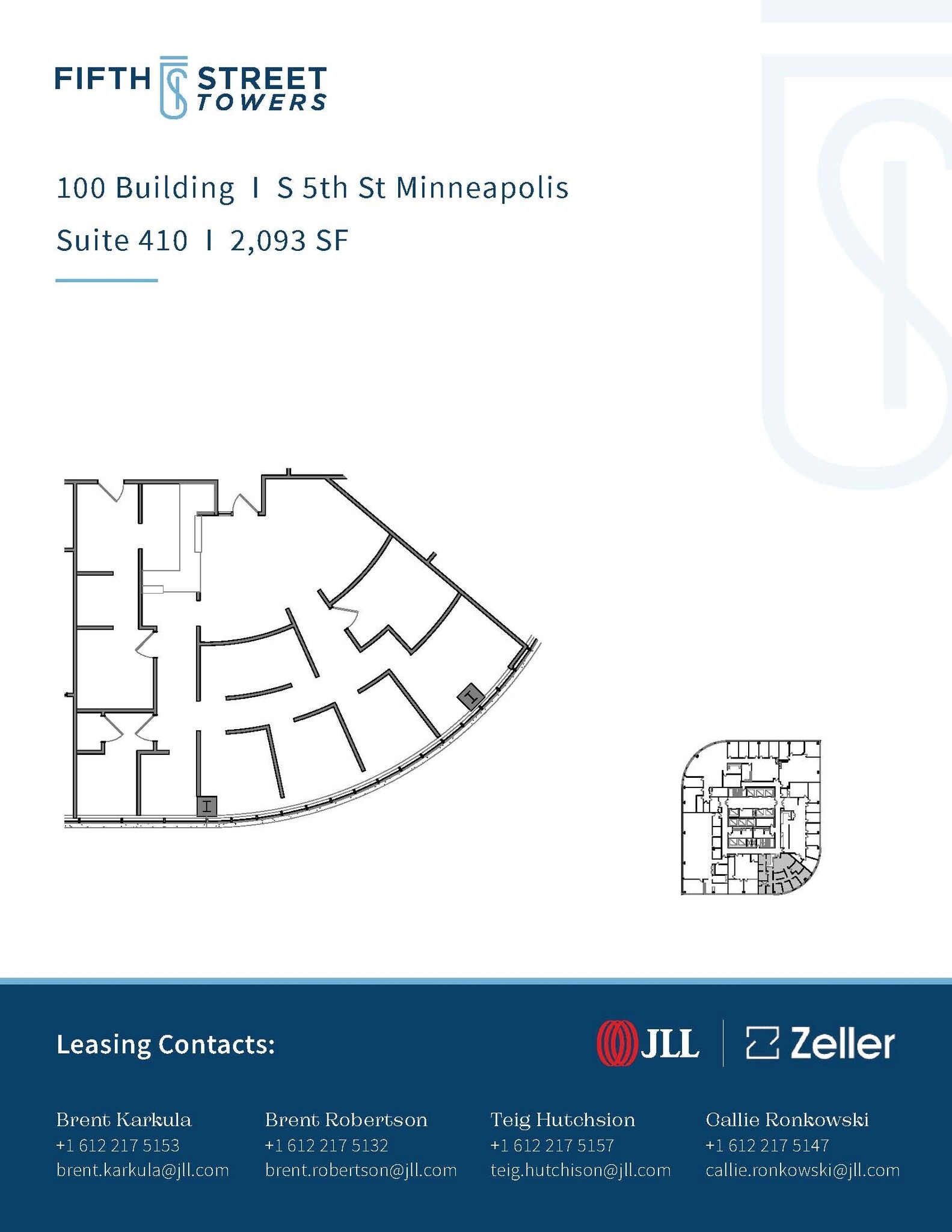 100 S 5th St, Minneapolis, MN à louer Plan d’étage– Image 1 sur 1