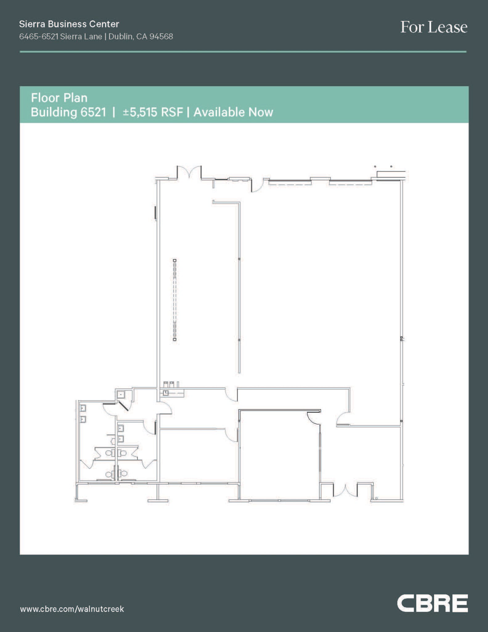 6491-6557 Sierra Ln, Dublin, CA à louer Plan d’étage– Image 1 sur 1