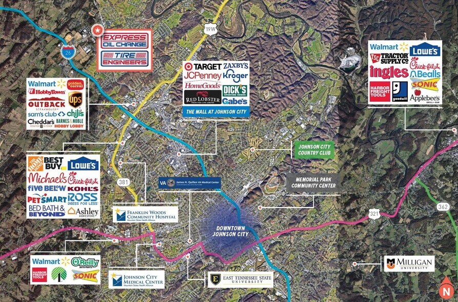 3104 Boones Creek Rd, Johnson City, TN à vendre - Photo de l’immeuble – Image 2 sur 6