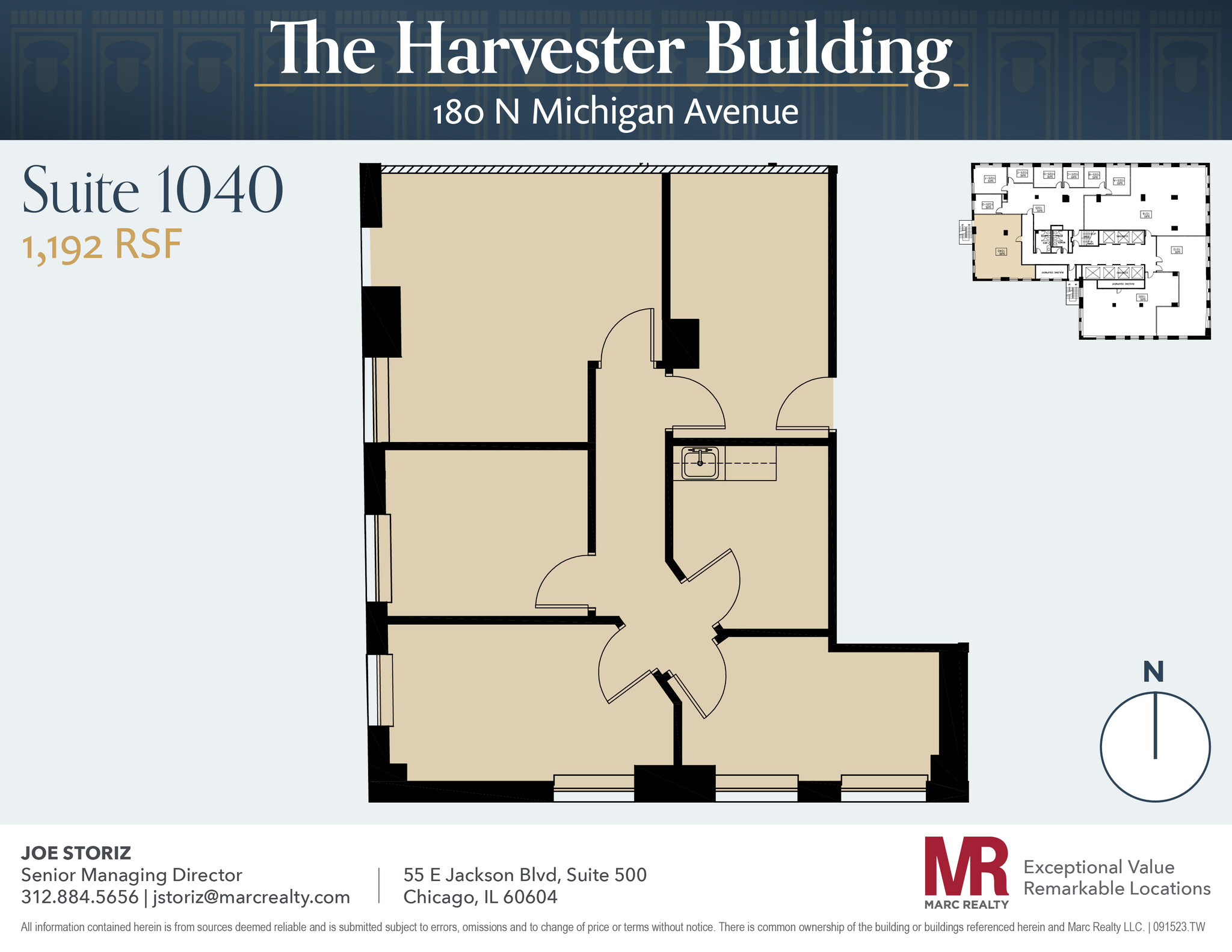 180 N Michigan Ave, Chicago, IL à louer Plan d’étage– Image 1 sur 6