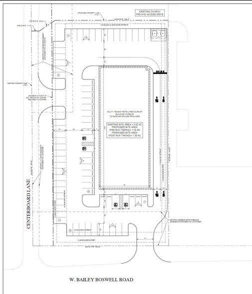 NE Bailey Boswell Rd & Centerboard Ln, Fort Worth, TX à louer - Plan de site – Image 3 sur 3