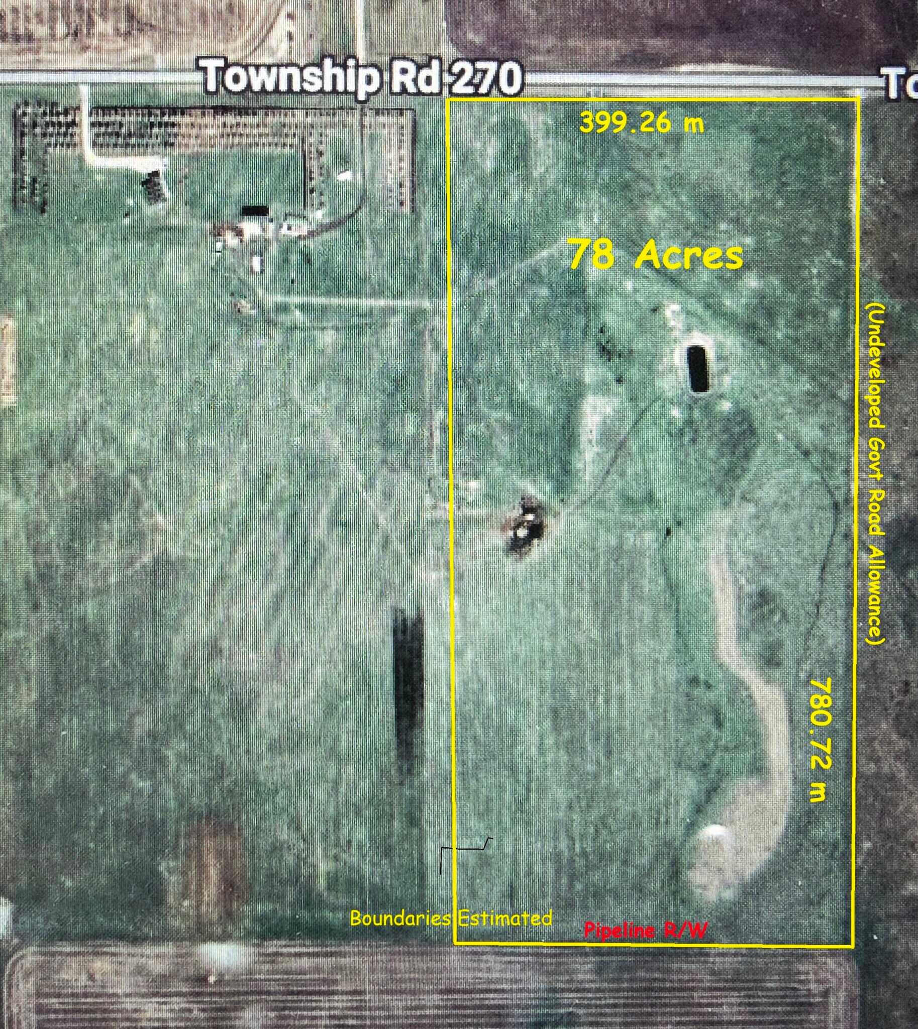 78 Acres 270 Township Rd, Airdrie, AB à vendre Photo principale– Image 1 sur 5