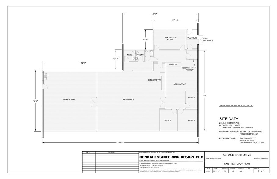 59-71 Page Park Dr, Poughkeepsie, NY à louer - Plan d’étage – Image 3 sur 3