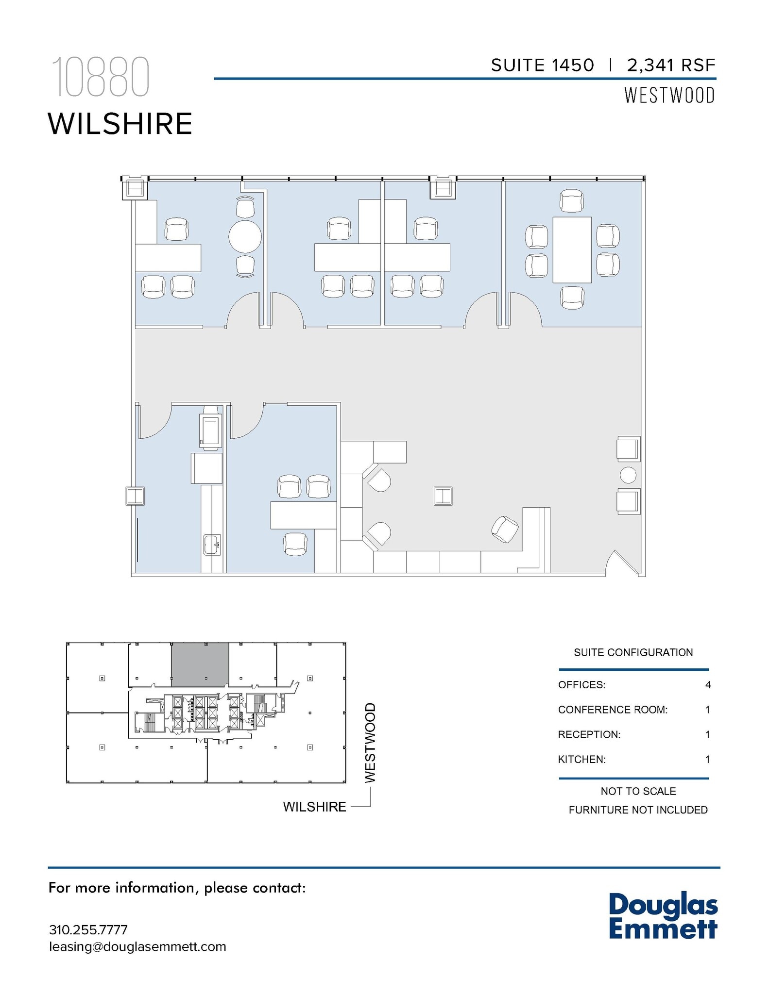 10880 Wilshire Blvd, Los Angeles, CA à louer Plan d’étage– Image 1 sur 1