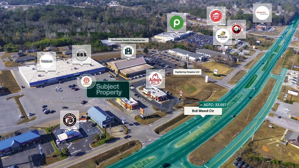 1110 Boll Weeveil Cir, Enterprise, AL à vendre - Aérien – Image 2 sur 3