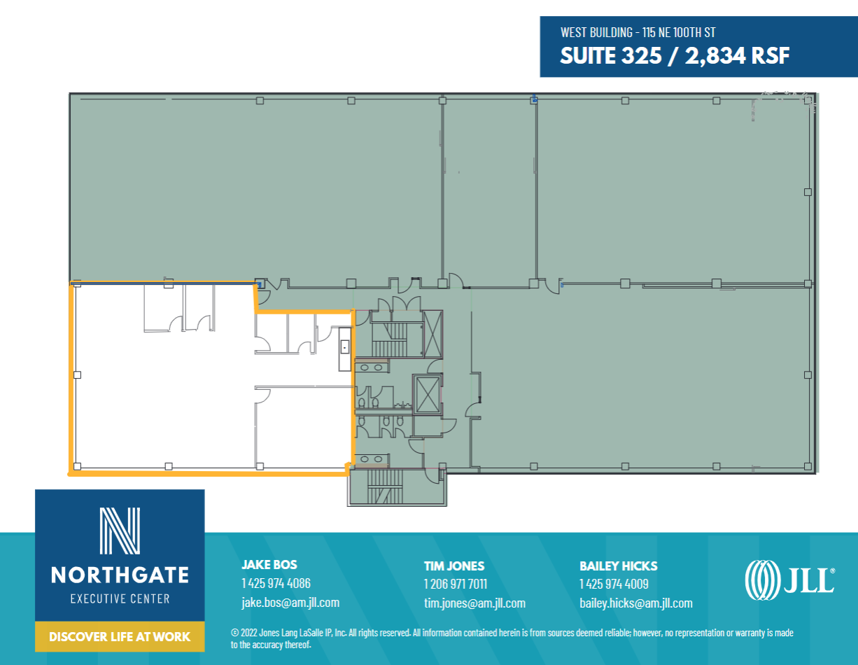 115 NE 100th St, Seattle, WA à louer Plan d’étage– Image 1 sur 1