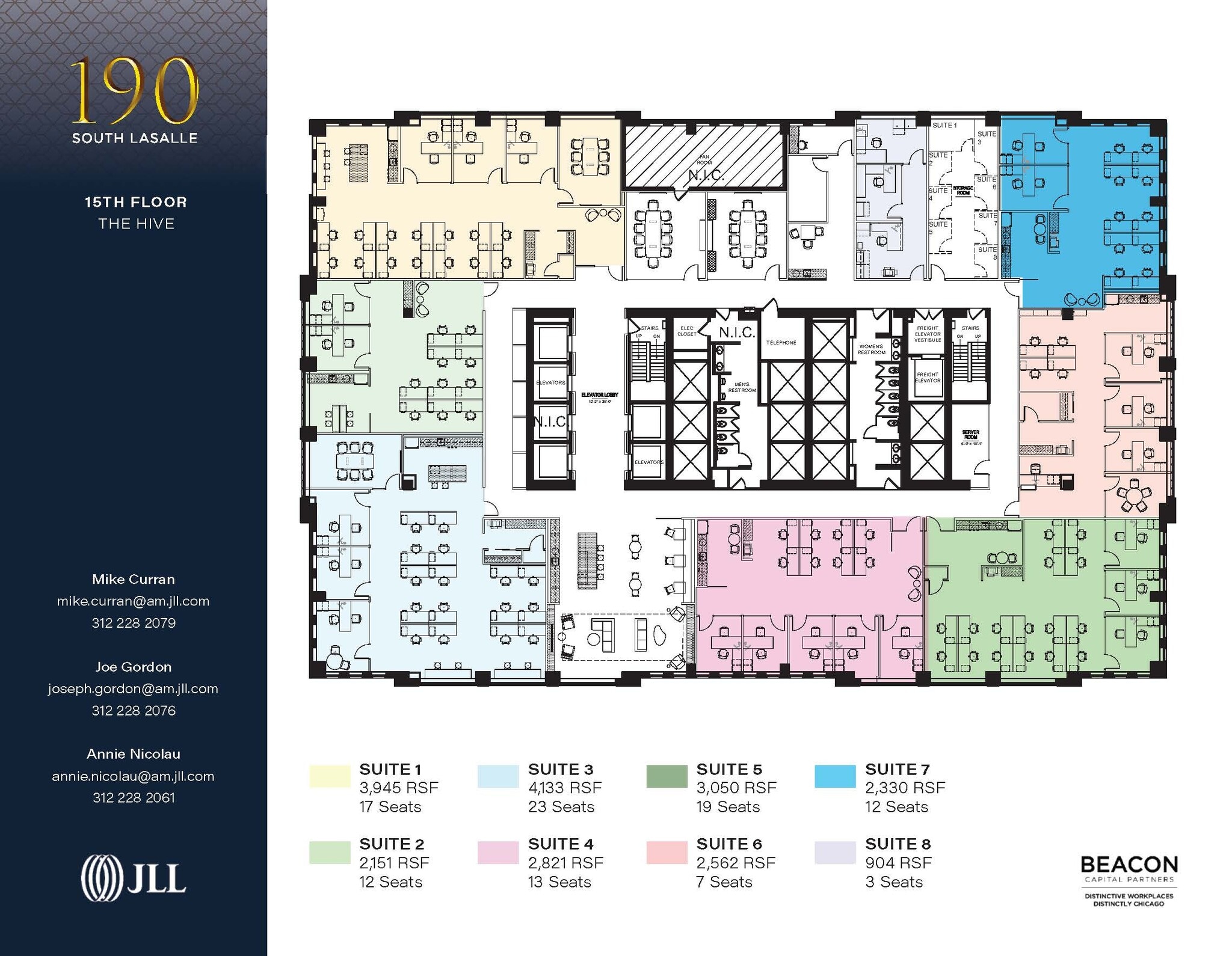190 S La Salle St, Chicago, IL à louer Plan d’étage– Image 1 sur 1