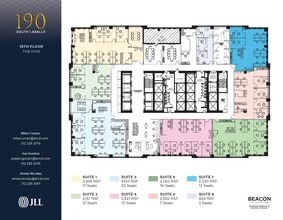 190 S La Salle St, Chicago, IL à louer Plan d’étage– Image 1 sur 1