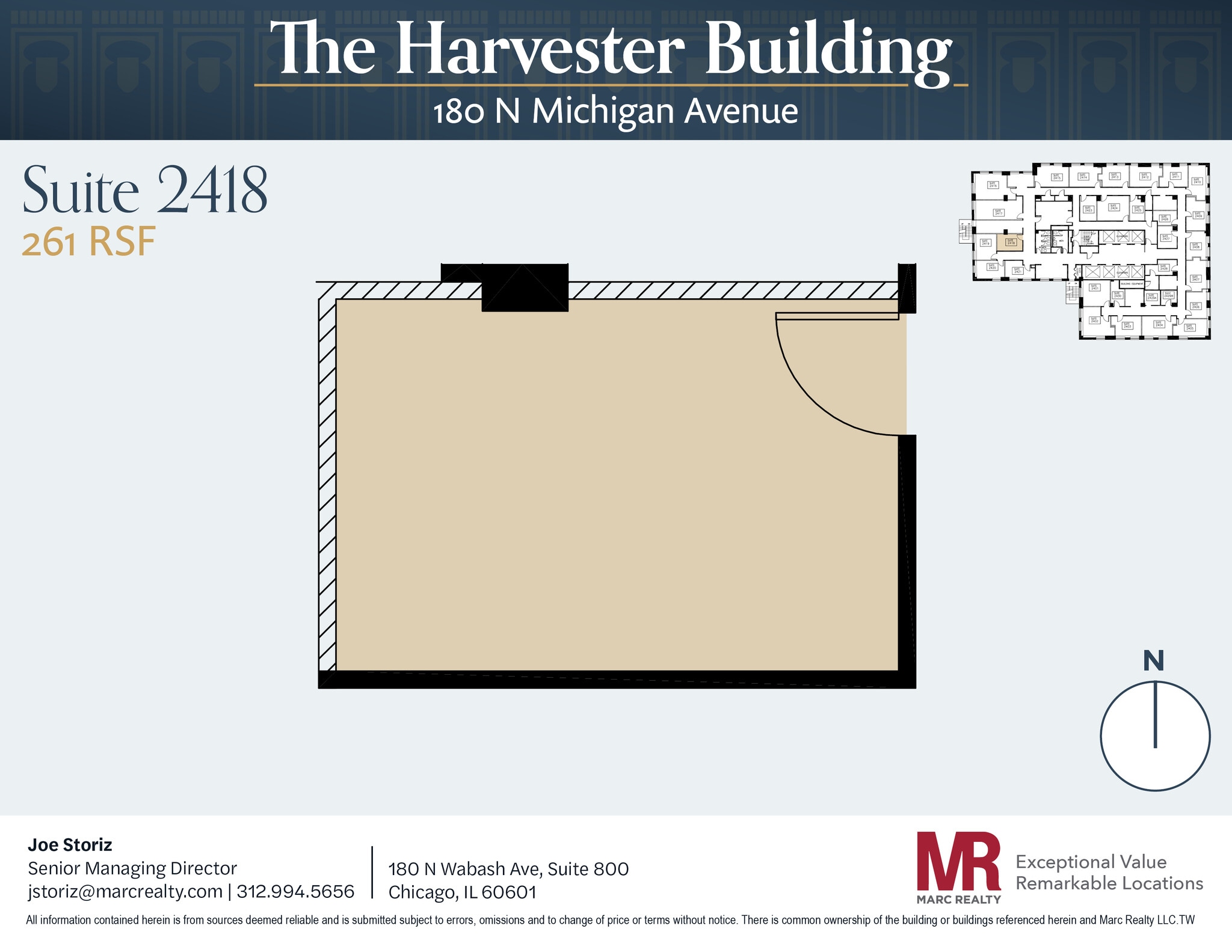 180 N Michigan Ave, Chicago, IL à louer Plan d’étage– Image 1 sur 1