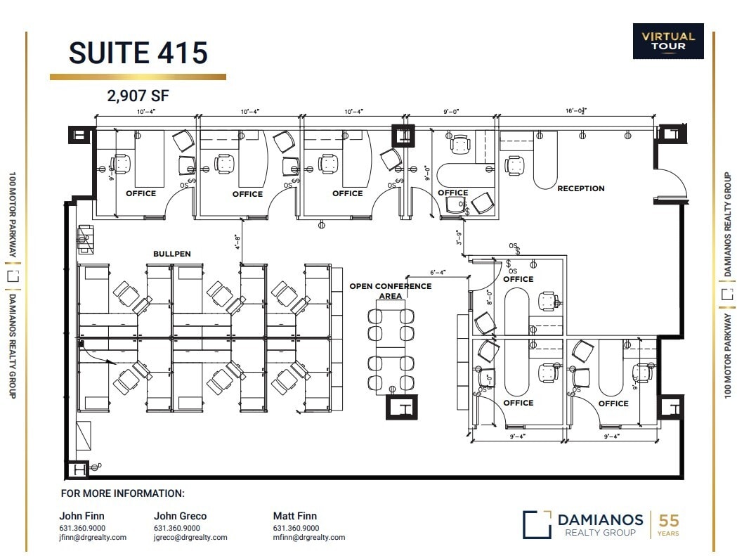 100 Motor Pkwy, Hauppauge, NY à louer Plan d’étage– Image 1 sur 1