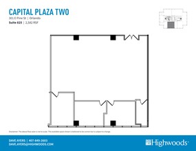 301 E Pine St, Orlando, FL à louer Plan de site– Image 1 sur 1