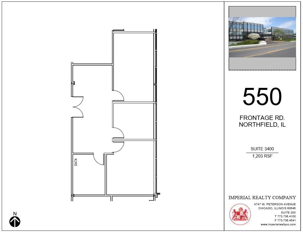 540-550 W Frontage Rd, Northfield, IL à louer Plan d’étage– Image 1 sur 5