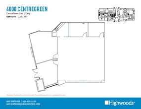 2000 CentreGreen Way, Cary, NC à louer Plan d’étage– Image 2 sur 2