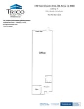 1780 Town & Country Dr, Norco, CA à louer Plan d’étage– Image 2 sur 2