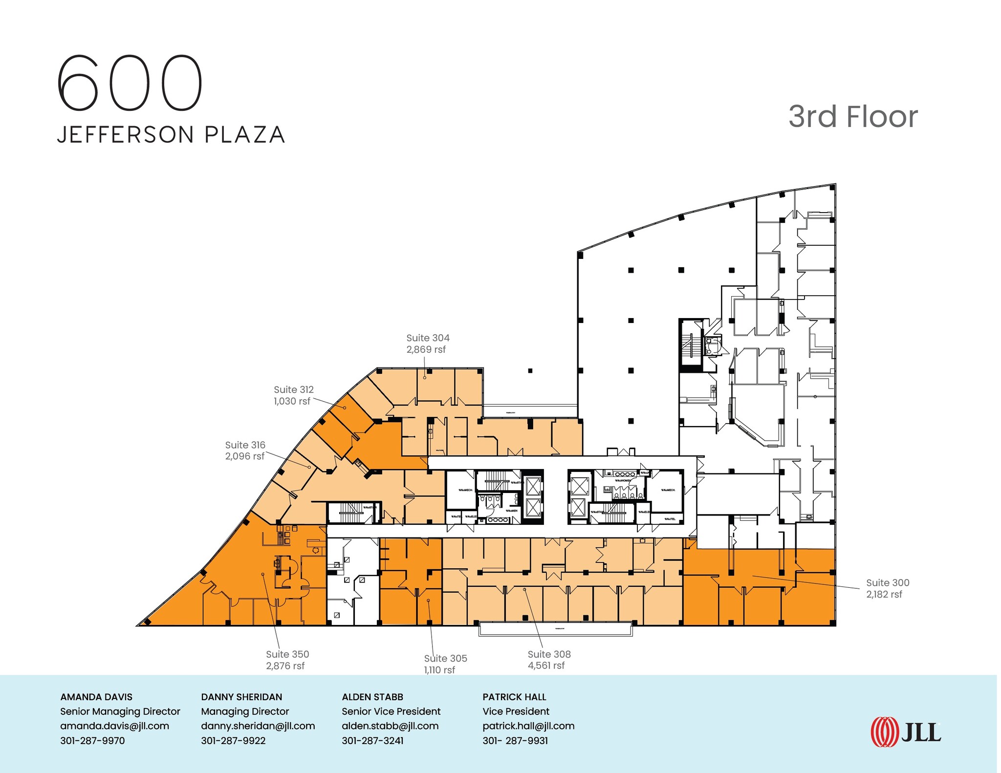 600 Jefferson Plz, Rockville, MD à louer Plan d’étage– Image 1 sur 1