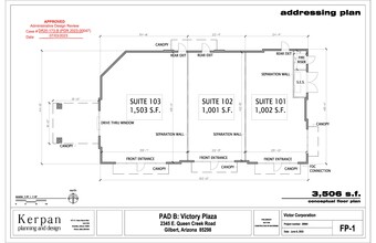 2343 E Queen Creek, Gilbert, AZ à louer Plan d’étage– Image 2 sur 2