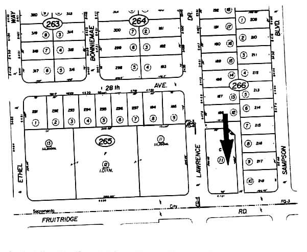 4701 Fruitridge Rd, Sacramento, CA à vendre - Plan cadastral – Image 3 sur 4