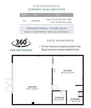4110-4190 Mission Blvd, San Diego, CA à louer Plan d’étage– Image 1 sur 1