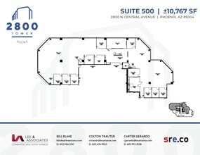 2800 N Central Ave, Phoenix, AZ à louer Plan d’étage– Image 1 sur 1