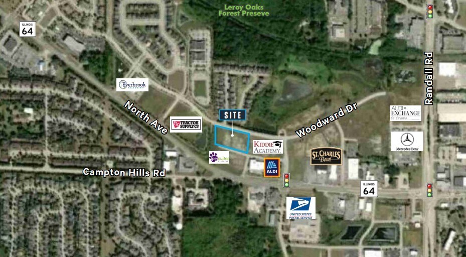 Woodward Dr & Oak St, St Charles, IL à vendre - Photo principale – Image 1 sur 1