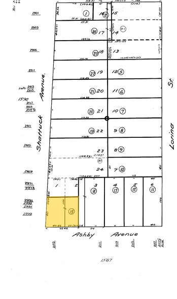 2991-2999 Shattuck Ave, Berkeley, CA à louer - Plan cadastral – Image 2 sur 2