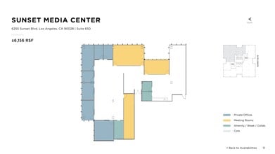 6255 W Sunset Blvd, Los Angeles, CA à louer Plan de site– Image 1 sur 1