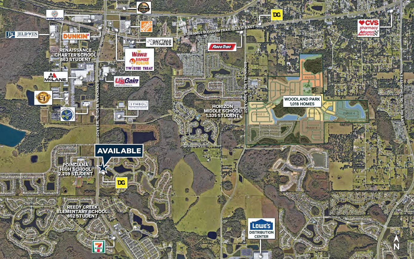 S Poinciana Blvd & Waterview Estates Blvd, Kissimmee, FL à louer Aérien– Image 1 sur 3