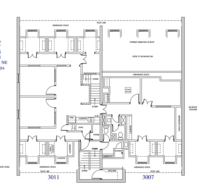 3007-3011 Piedmont Rd NE, Atlanta, GA à louer Plan d’étage– Image 1 sur 1