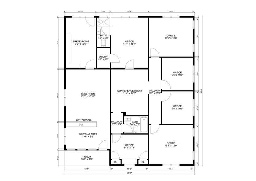 2613 Clinton Ave W, Huntsville, AL à vendre - Plan d’étage – Image 2 sur 13