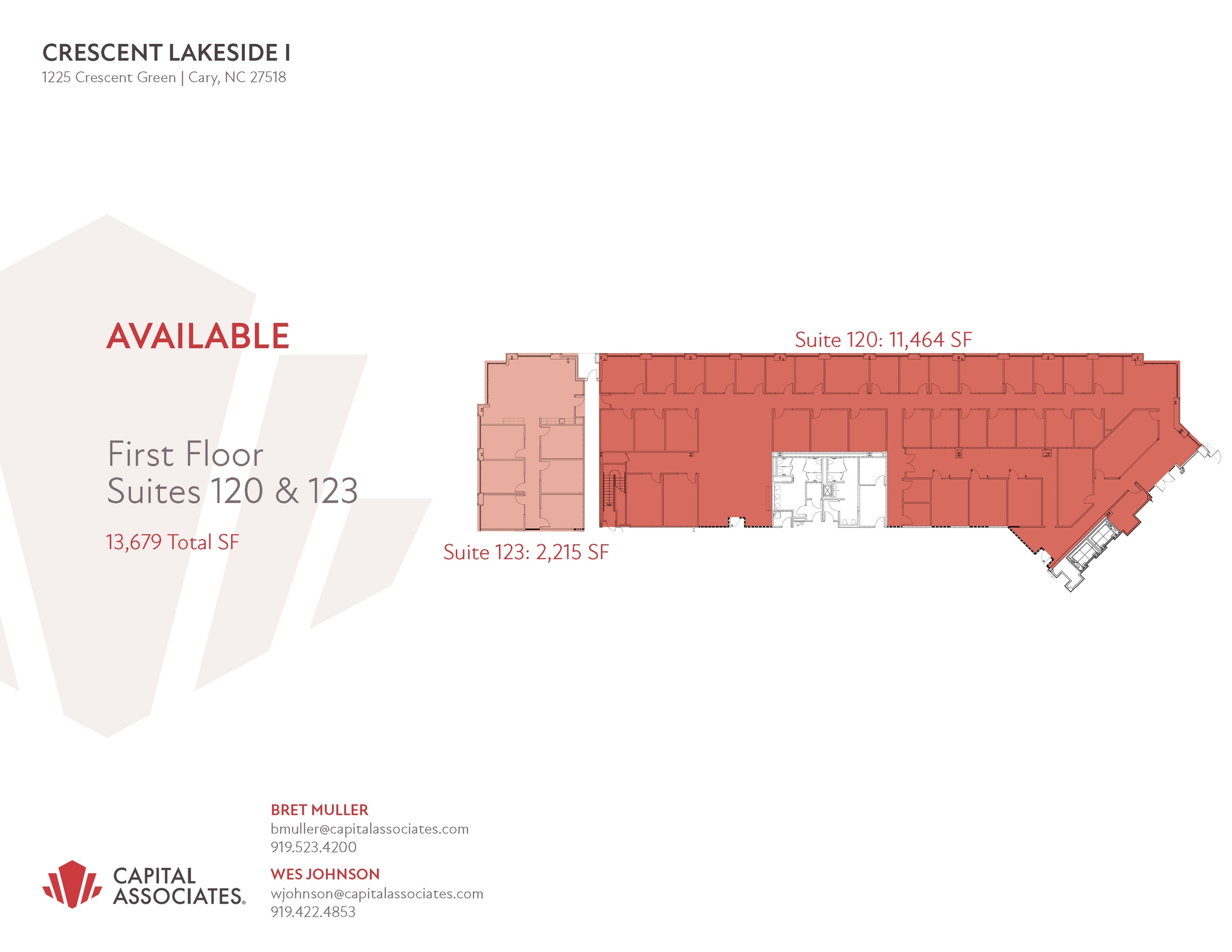 1225 Crescent Green Dr, Cary, NC à louer Plan d’étage– Image 1 sur 1
