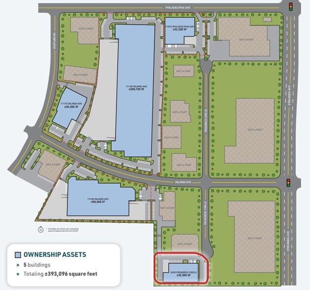 3265 Progress Cir, Jurupa Valley, CA à louer - Plan de site – Image 3 sur 4