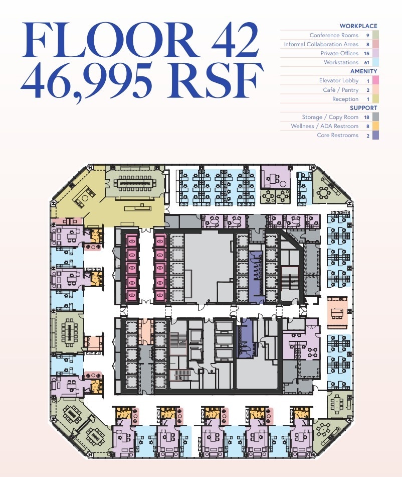 One World Trade Center, New York, NY à louer Plan d’étage– Image 1 sur 23