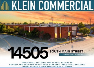 Plus de détails pour 14505 S Main St, Gardena, CA - Industriel/Logistique à louer