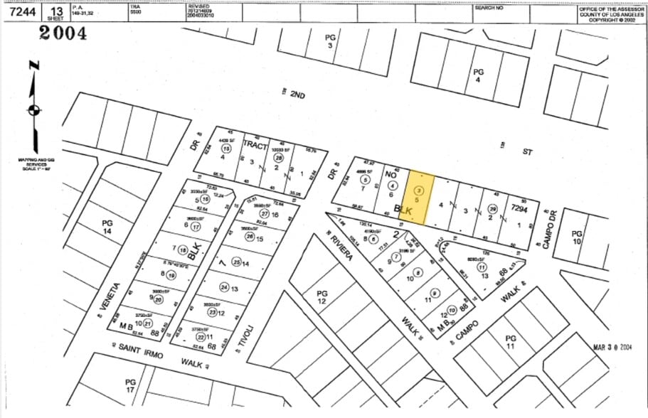 5550-5554 E 2nd St, Long Beach, CA à louer - Plan cadastral – Image 2 sur 2