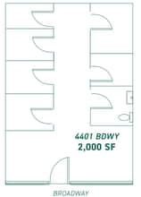 4407 Broadway, New York, NY à louer Plan d’étage– Image 1 sur 1
